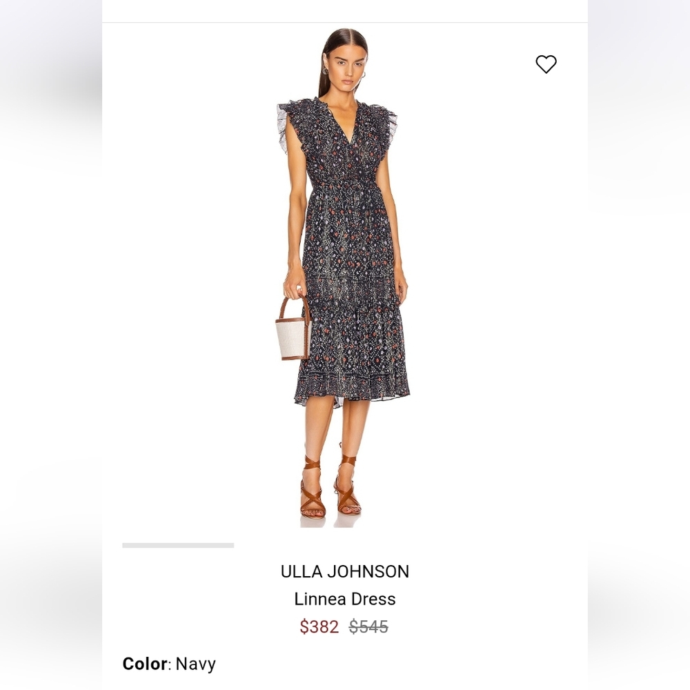 Ulla Johnson | Linnea Midi Dress Size 8 - Picture 2 of 16